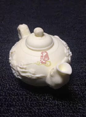 象牙果梅花茶壶手把件