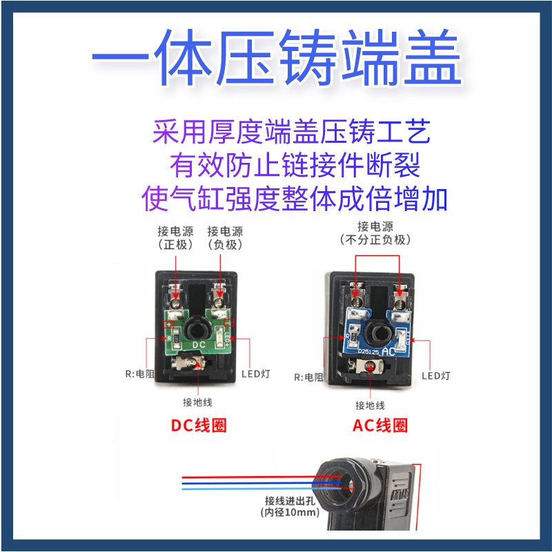 亚德客气阀电磁阀调压阀排气阀换向阀气动阀3v4v/210/310/410/24v