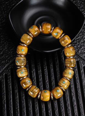 牦牛骨绿松石手链手串