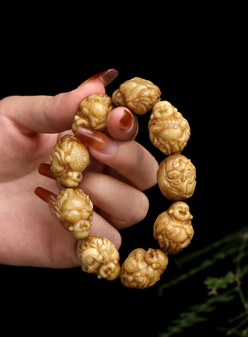 鹿角弥勒佛民族风手串手链