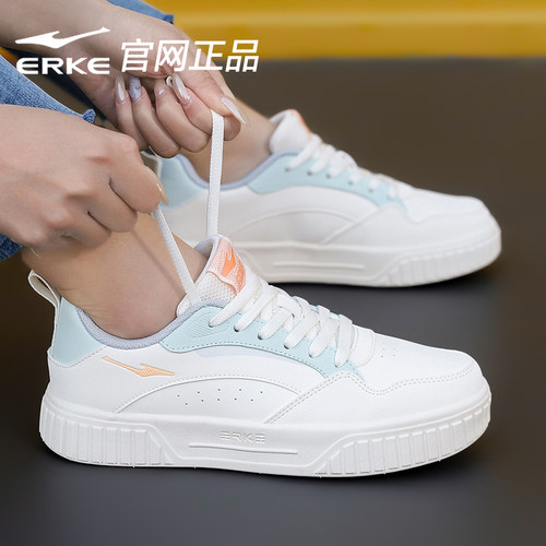 鸿星尔克女鞋小白鞋女2026新款运动休闲鞋子女款春季轻便厚底板鞋 - 图3