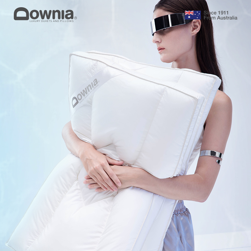 DOWNIA羽绒枕95白鹅绒枕头女生分区设计低软枕护颈椎 - 图2