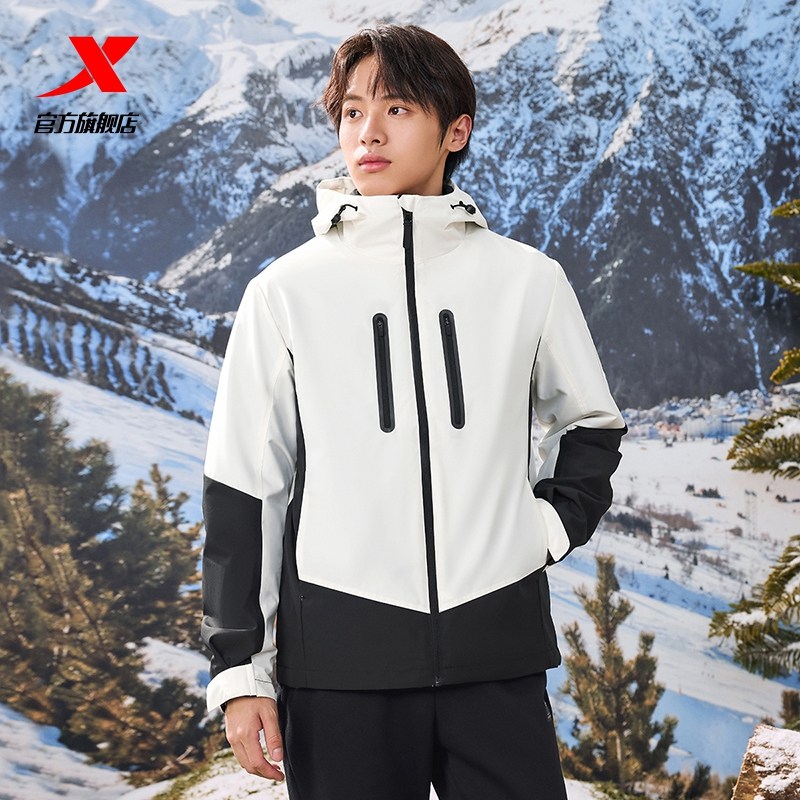 特步户外三合一外套男女同款防泼水冲锋衣冬季新款加厚两件套夹克,淘宝优惠券,粉丝福利购,淘宝优惠卷