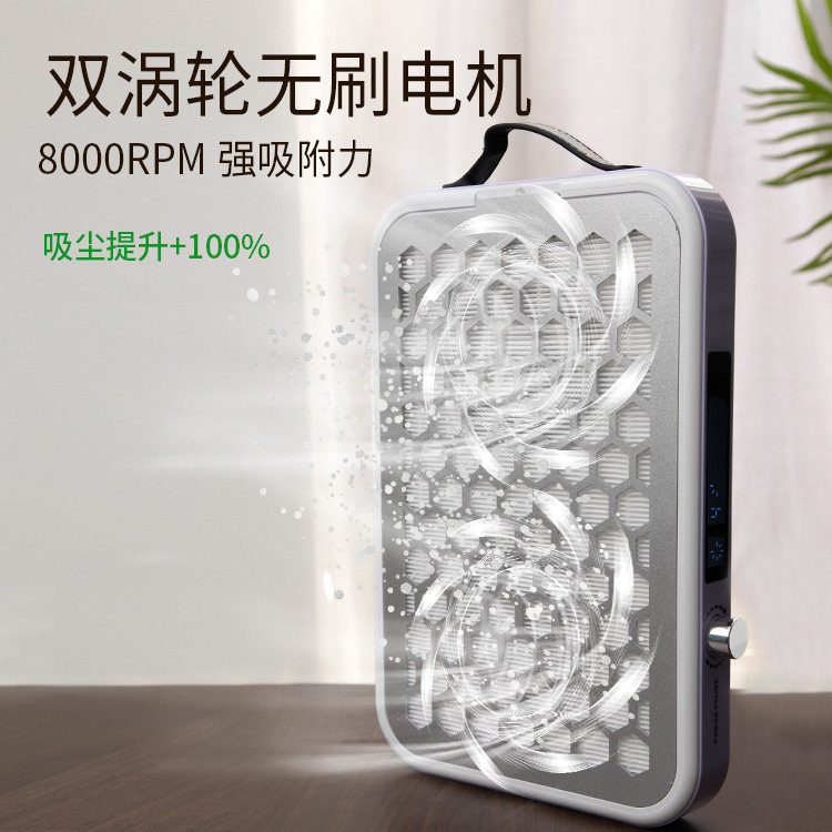 美甲双涡轮吸尘器 大吸力静音过滤打磨卸甲粉尘机美甲店专用工具,淘宝优惠券,粉丝福利购,淘宝优惠卷