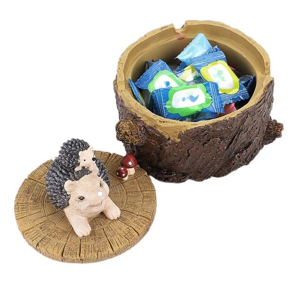 Farmhouse Cute Anmal Resn Ashtray wth Ld Resn - 图1