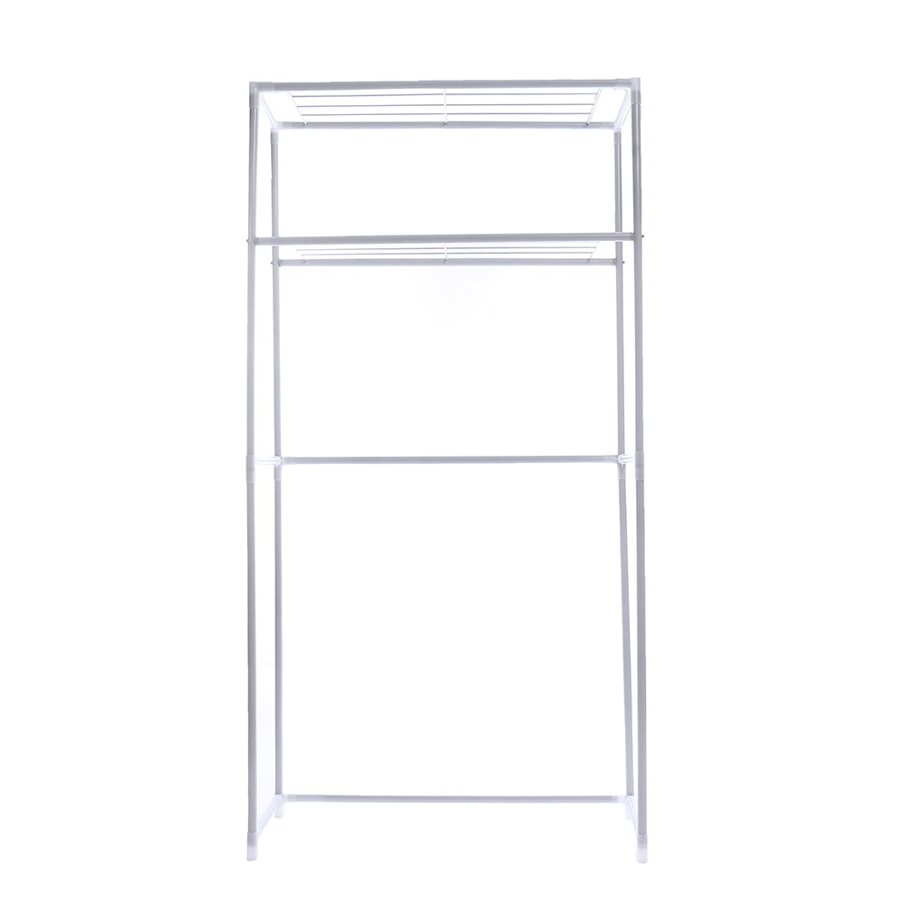 3 Tier Over Bathroom Storage Rack Solid Anti rust Non slip-图2