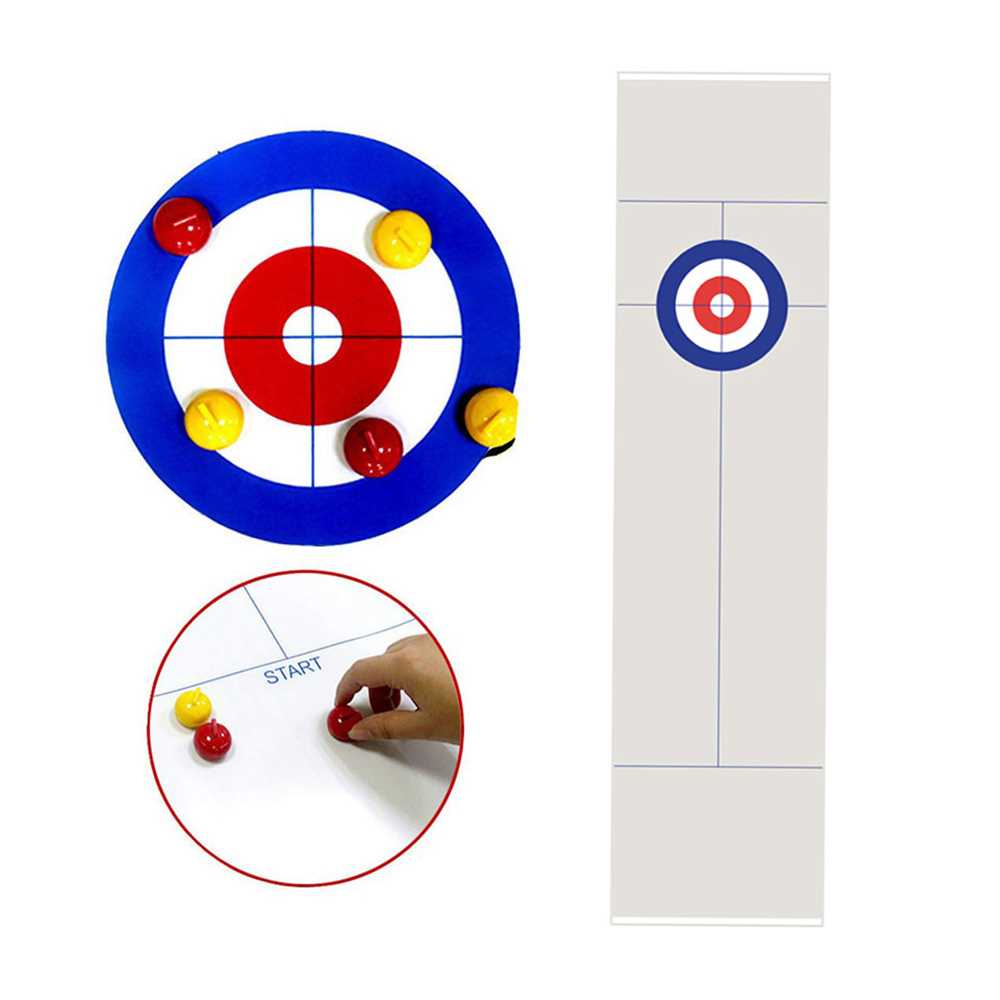 Table Curling Game Shuffleboard Table Set Durable Family - 图1