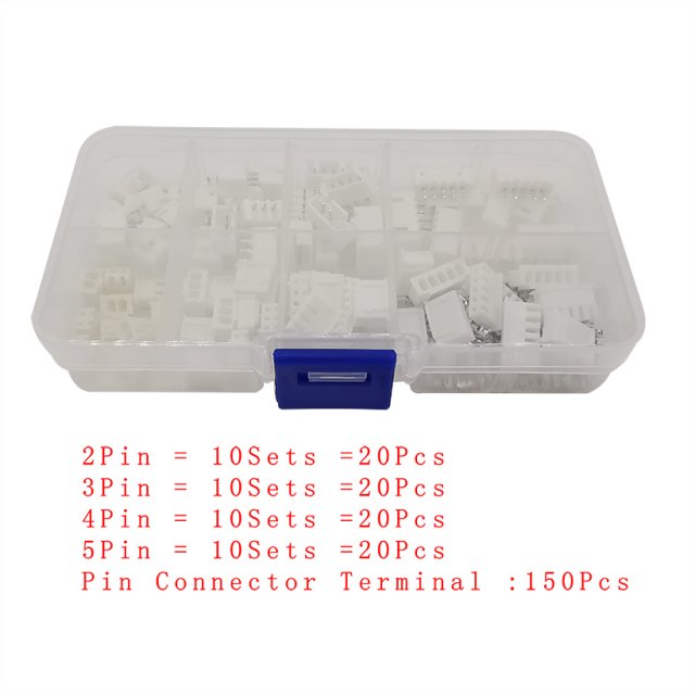 230Pcs/Box XH 2.54 2P 3P 4P 5P Male Female Plug Socket Housi - 图0