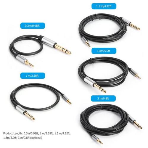 6.35 to 3.5, 6.35mm 1/4 inch to 3.5mm 1/8 inch Audio Stereo - 图3