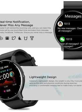 LIGE 2022 New Smart Bracelet Men's Full Touch Screen Sports