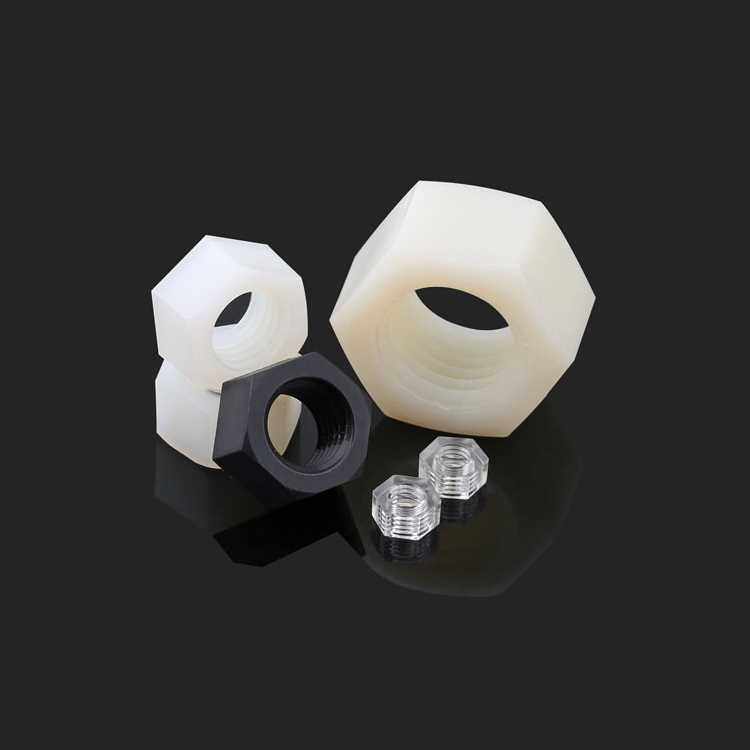 Dadi Lunghi Connettore Esagonale In Nylon M2 M2.5 M3 M4 M5 M6 - DIN 6334, Nero, Confezione 10/100 Pezzi