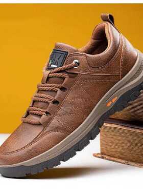Autumn Men Casual Leather Shoes Fashion Breathable Leisure S
