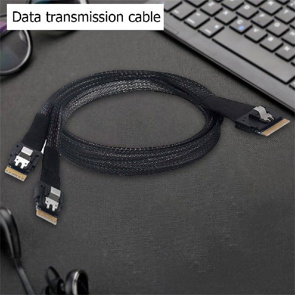 24Gbps Server 50cm Hard Drive Data Cable SAS 4.0 SFF-8654 - 图1