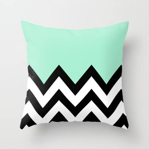 1PCs 45*45cm Marble Geometric Pattern Cushion Cover - 图1