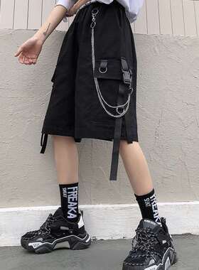 2022 Solid Men's Shorts Summer Mens Beach Shorts Ribbons Bla