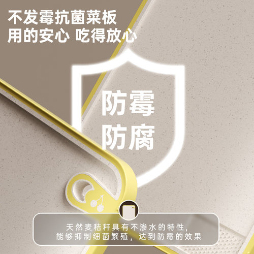 菜板防霉抗菌家用食品级切菜板案板切水果砧板塑料小菜板刀板粘板 - 图0