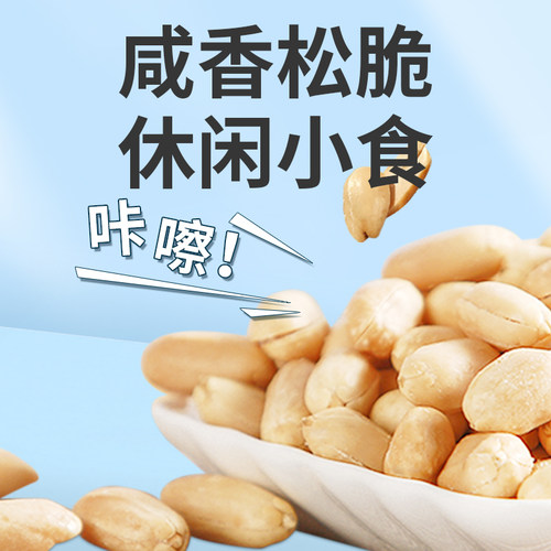 恒康食品 咸味花生米155g袋装 熟花生仁坚果零食休闲小吃批发 - 图1