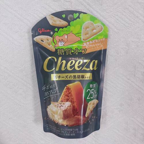 日本代购原装papi酱同款格力高glico芝士奶酪Cheeza三角饼 - 图1
