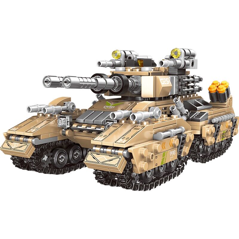 积木2024新款拼装玩具益智坦克装甲车拼图6到12岁男孩子儿童礼物