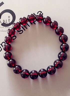 石榴石单圈手链石榴石原创