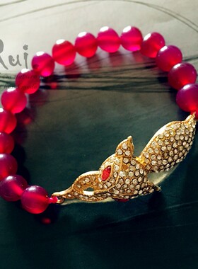 手链旺桃花水晶原创设计