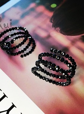 瑞铺闪电特价刻面多圈弹簧黑碧玺