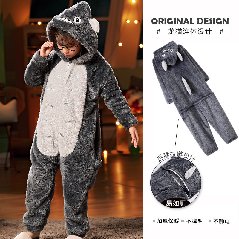 秋冬季母女装可爱动漫法兰绒睡衣 甜雪妮睡衣/家居服套装