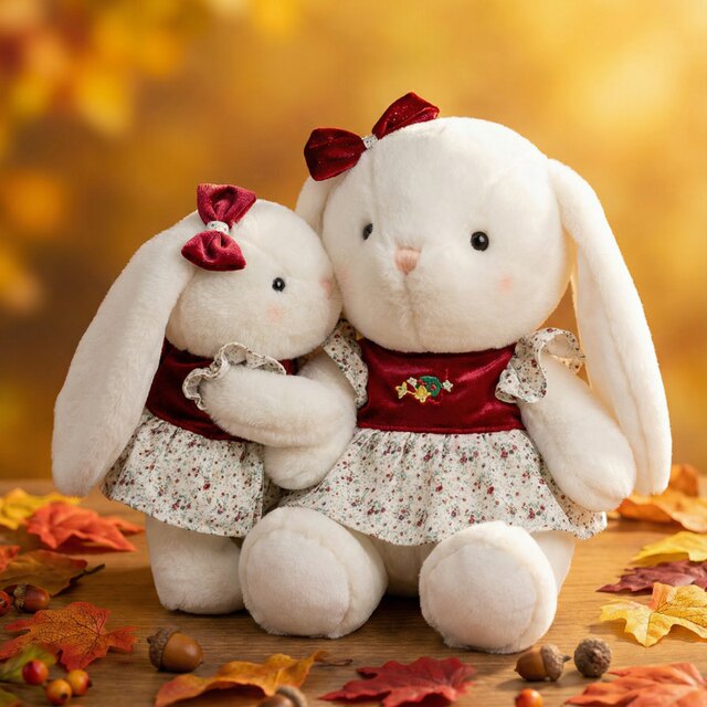 Genuine Autumn Manduo Bunny Doll Cute Doll Plush Toy Soothing Rag Doll Children's Birthday Gift for Women