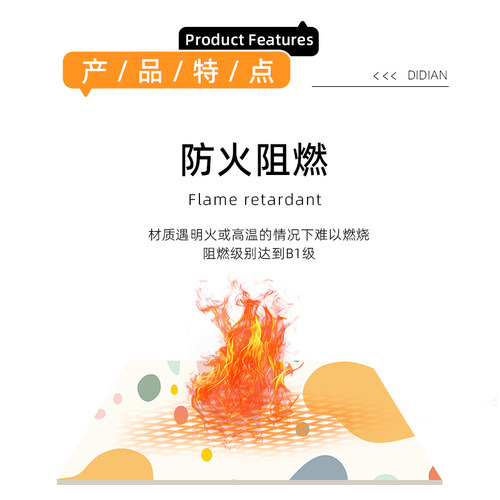 淘气堡地胶儿童乐园彩绘地垫游乐场PVC卷材地板定制耐磨加厚防滑 - 图0
