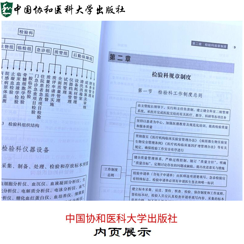 协和检验科管理规范与操作常识01 医技科室管理规范与操作常规系列丛书临床医学基础手册医院科室管理书籍中国协和医科大学出版社 - 图2