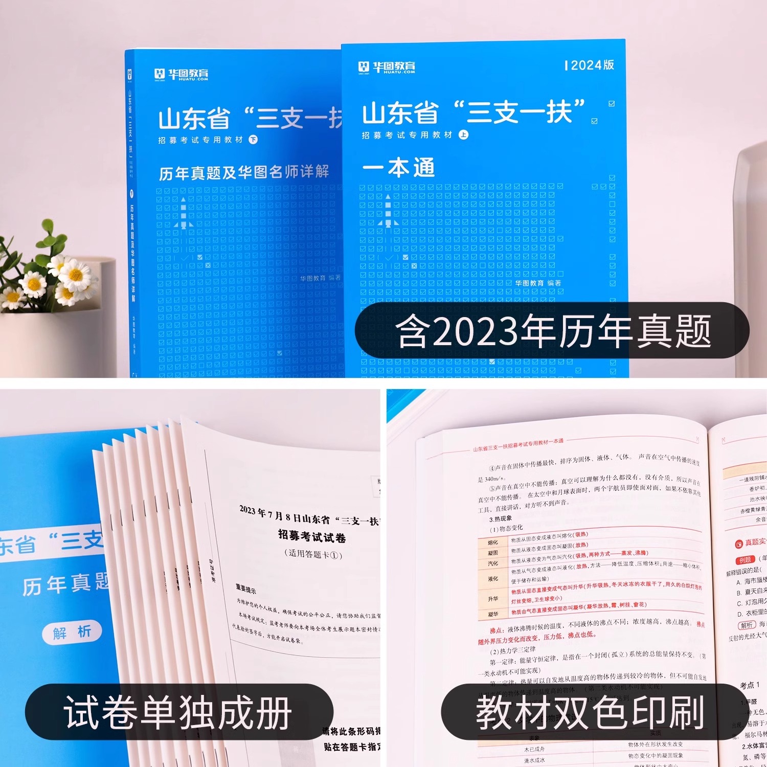 山东三支一扶2024年考试教材高校毕业生选拔三支一扶考试公共基础知识综合写作教材历年真题试卷一本通教材济南青岛日照2023 - 图1