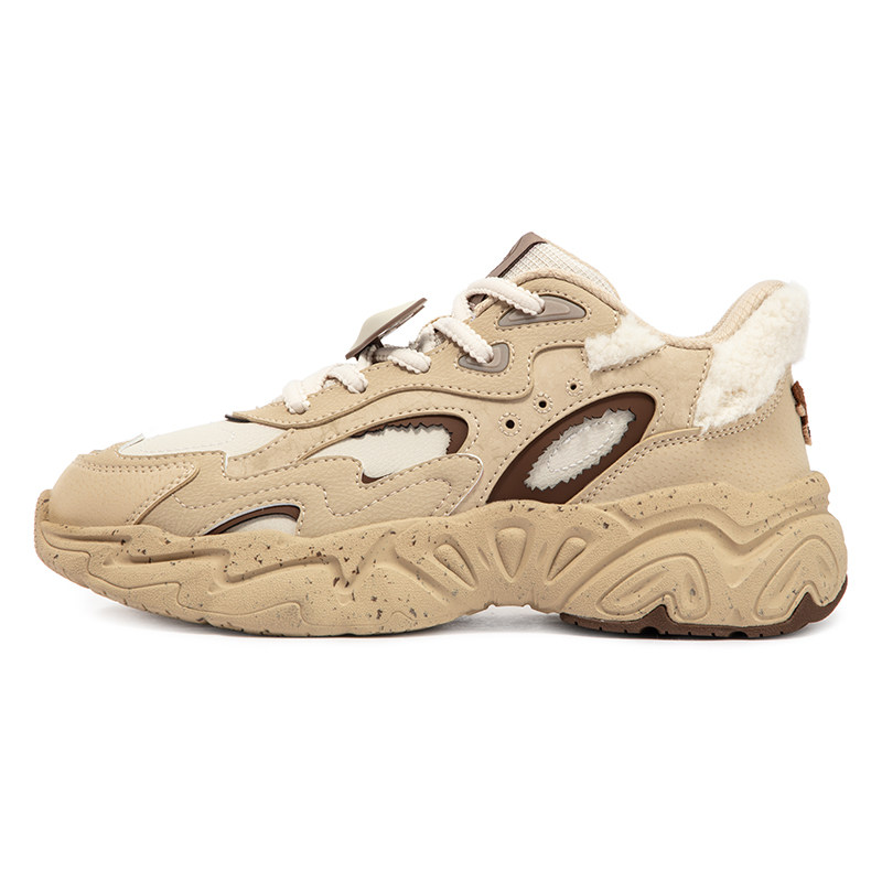 小鹿鞋361加绒女鞋运动鞋2025秋季保暖加毛鞋女大棉鞋休闲老爹鞋,淘宝优惠券,粉丝福利购,淘宝优惠卷