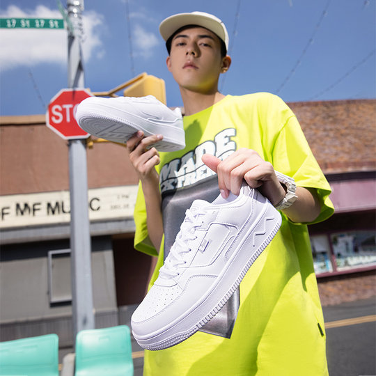 361男鞋运动鞋2025秋冬白色鞋子空军一号低帮板鞋休闲鞋小白鞋男