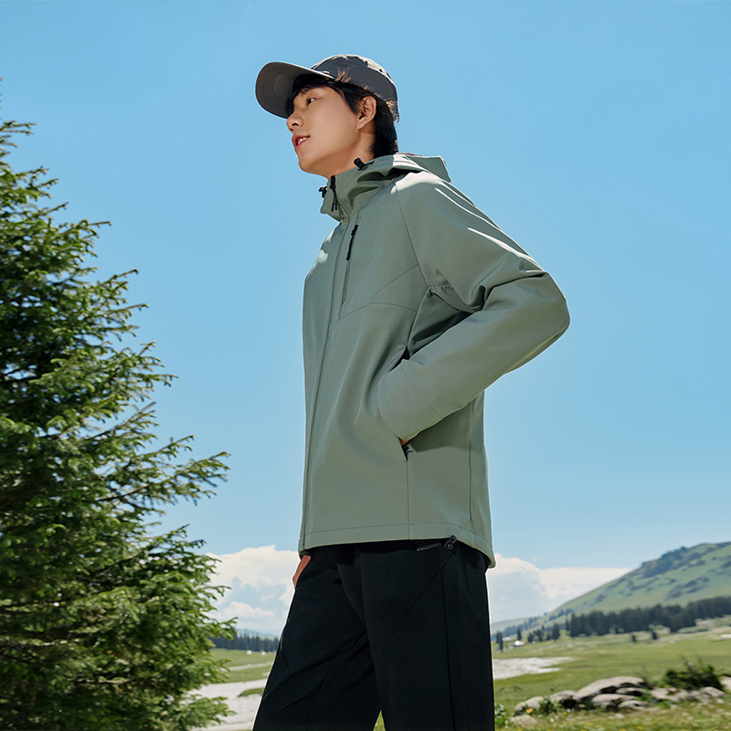 361运动外套男2024秋季新款四防软壳防水冲锋夹克风衣户外登山服