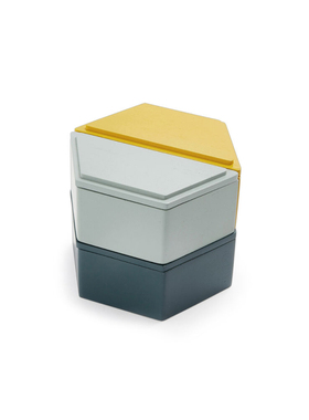 美国 MoMA 蜂窝收纳盒 Jewelry Boxes 桌面首饰盒 两层有盖防尘