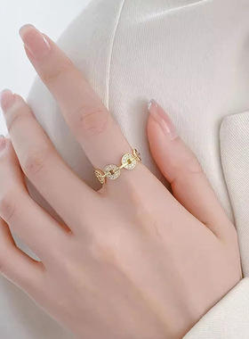 新品钱串子戒指女小众设计高级感