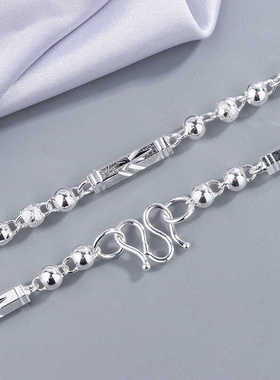 925银项链男纯银项链男款镀黄金