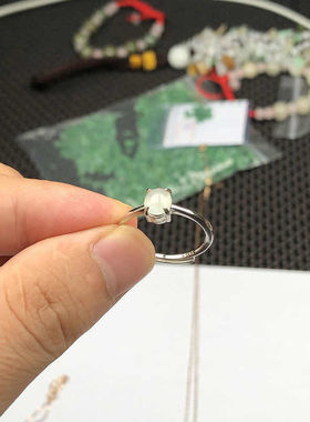 新品新款民族风蛋面玉髓戒指简约