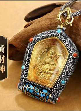 新款925银守护神本命佛转动s925