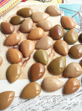 彩玉sweet少见奶昔咖色系裸石