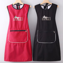 Vest-style apron waterproof and anti-oil home Dirty Kitchen Cooking New Stylish Ocean Gas Adults Han Prints style