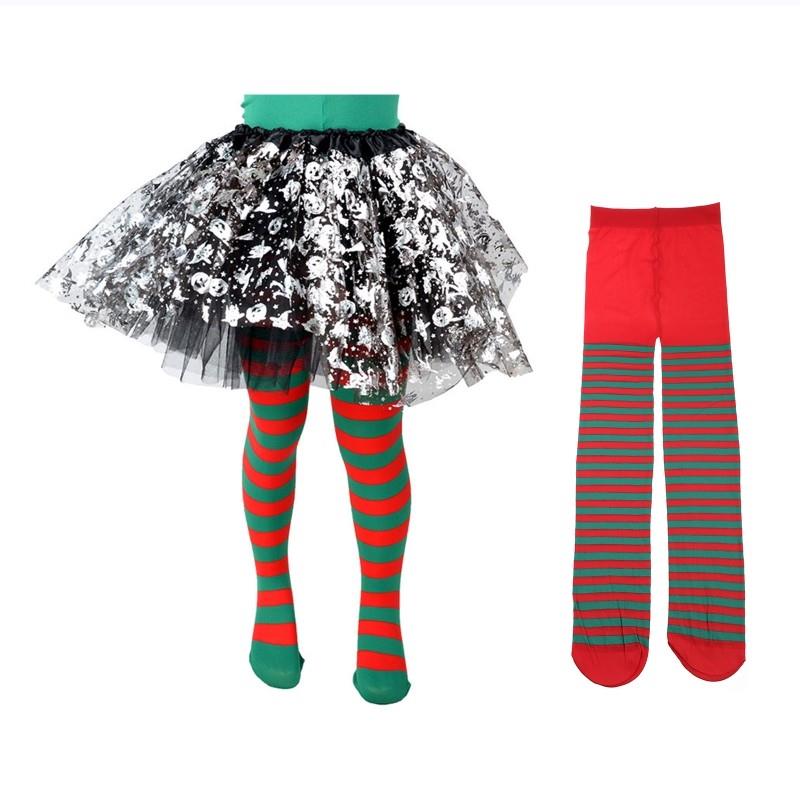 Halloween Cosplay Children Stripe Pantyhose Stockings Baby B-图1