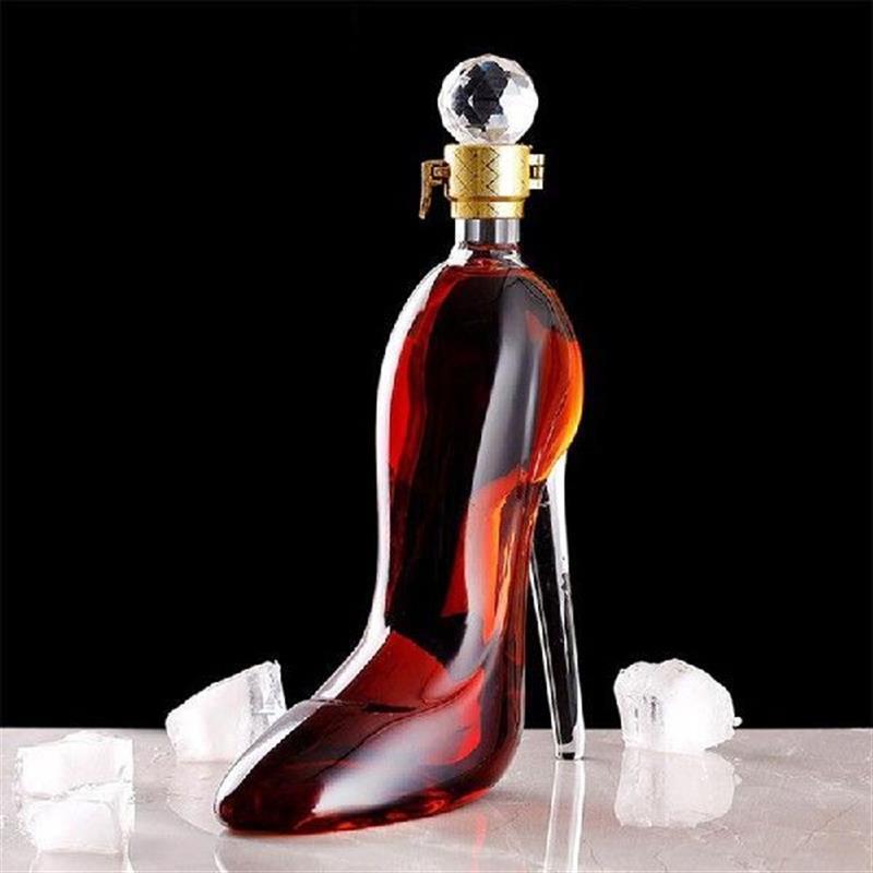 350/700ML High-heeled Shoes Shape Whisky Decanter Luxurious - 图0