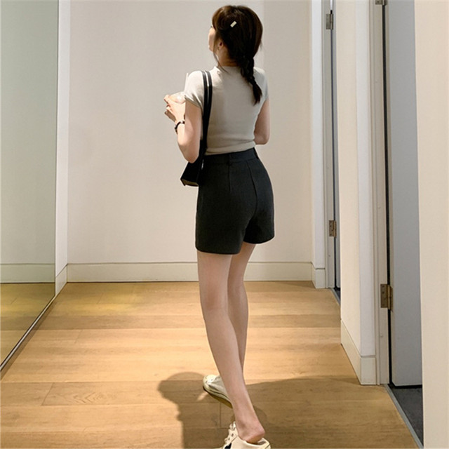 High waist versatile short culottes for women