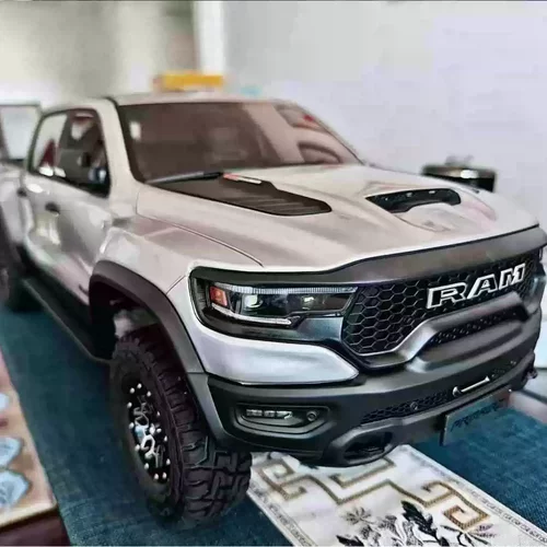 KM雷神1/8 霸王龙RAM 1500遥控RC仿真越野攀爬车皮卡电动模型车 - 图0