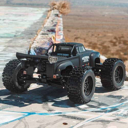 ARRMA 1/8 NOTORIOUS恶霸流浪者V6 6S无刷高速防水空翻遥控大脚车 - 图1