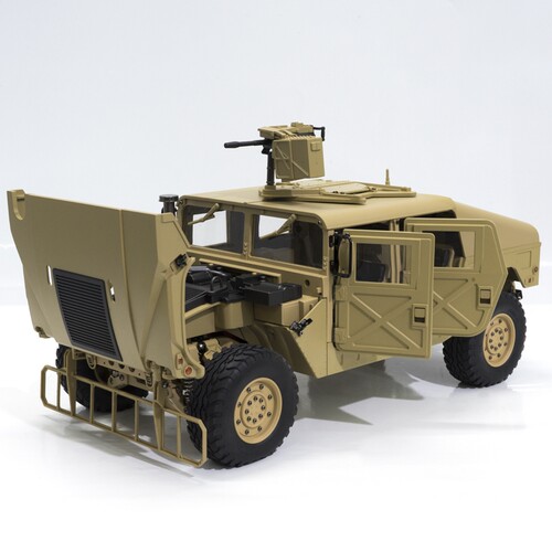 恒冠HG-P408 1/10美国悍马H1敞篷吉普车四驱电动遥控车模型越野车 - 图2