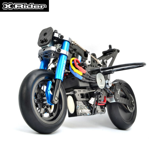 X-Rider 土星1:8遥控电动RC模型GP摩托赛车碳纤车架无刷碟刹包邮 - 图3