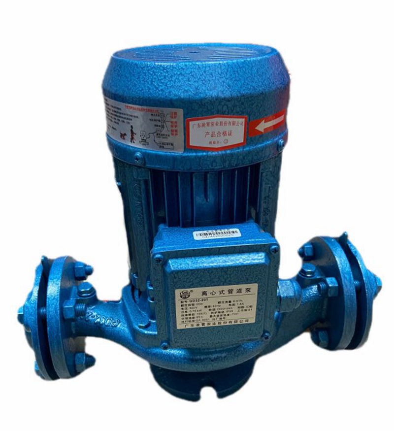 广东凌霄水泵管道泵立式离心泵GD型自来水增压太阳能空气能循环泵 - 图0