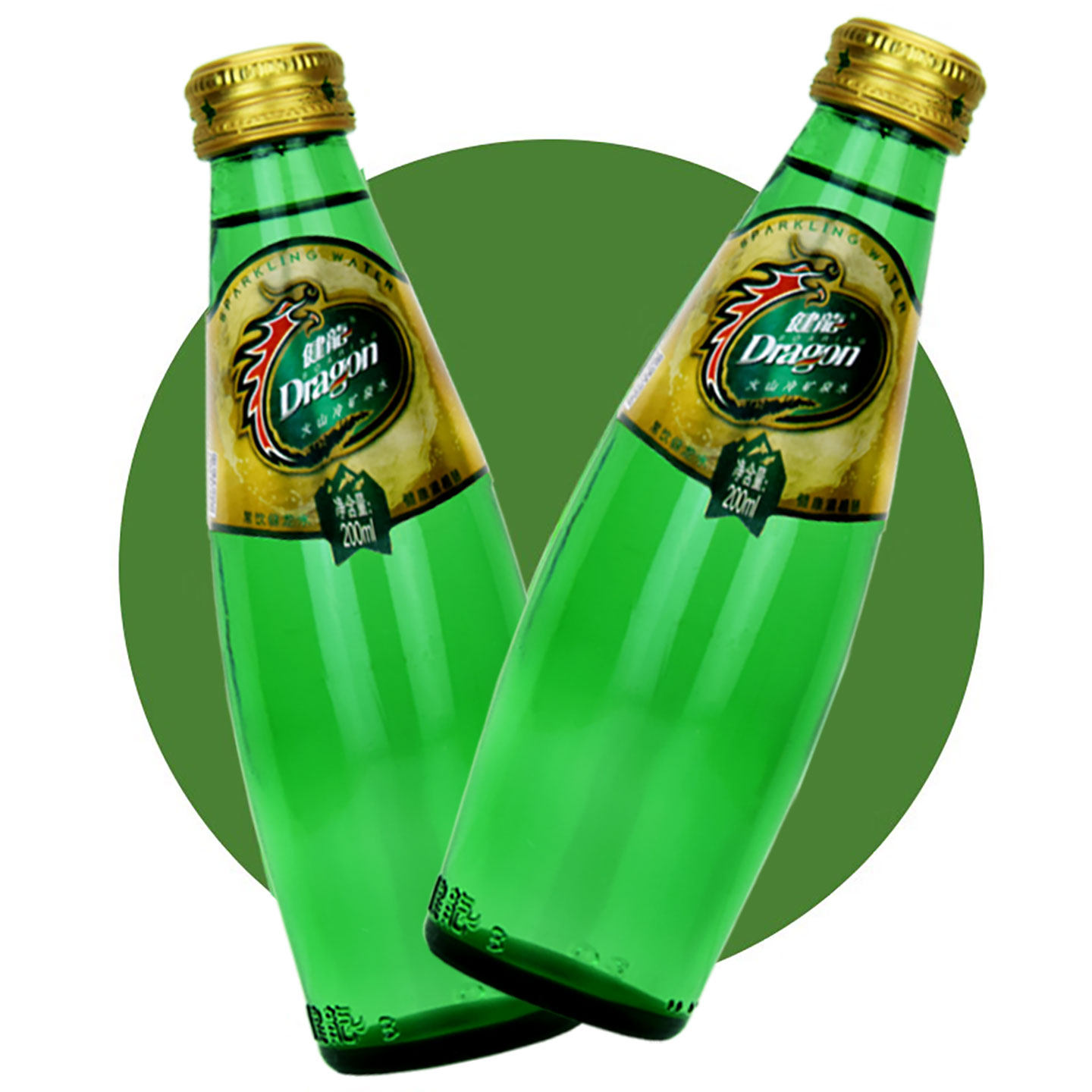 五大连池健龙矿泉水天然含气泡水火山冷矿泉200ml*24玻璃瓶旋盖,淘宝优惠券,粉丝福利购,淘宝优惠卷